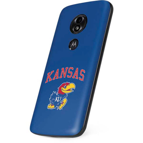 University of Kansas Collegiate Text Moto E5 Play Skin